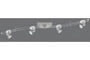 96521 Rail Hip Teja 150 4x35W GU5,3 brushed Iron 230/12V alu/glass