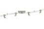 96522 Rail Hip Cannes 150 4x35W GU5,3 brushed Iron/Wood 230/12V alu/glass