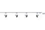 96852 URail System Set Roncalli 4x50W GU10 Chrome matt 230V Metal