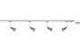 96853 URail System Set Amfortas 4x40W G9 Chrome matt/Alu 230V Metal