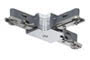 96871 URail System Light&Easy T-Connector max.1000W Chrome 230V Metal/Plastic