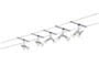 97484 Wire Systems Spice Ginger 210 5x(2x20W) GU4 Chrome matt 23/12V 210VA Metal. ������� �� ������: 0 ��.