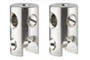 978019 Wire Systems Light&Easy safety cable block pack of 2 Chrome 12V