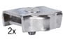 978029 Wire Systems Light&Easy safety cable connector 1 pair Chrome 12V