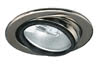 98426 Furniture recessed light swiveling 3x20W 70VA 230/12V G4 69mm Chr. sheet steel/gl