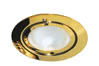 98472 Furniture recessed light Klipp Klapp max20W 12V G4 75mm Gold sheet steel/glas