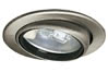 98474 Furniture recessed light swiveling 12V G4 69mm brushed Iron sheet steel/glass