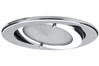 98573 Furniture Downl. set IP44 swivel. 3x20W 70VA 230/12V G4 79mm Chrome/Steel/Glass