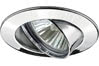 98943 Premium recessed light swiveling max.50W 230V GU10 83mm Chrome alu zinc