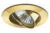 98949 Premium recessed light swiveling max.50W 230V GU10 83mm Gold alu zinc