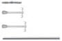 99140 Rail rod straight chrome