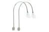 99225 Galeria Color 2x20W G4 Chrome/opal 230/12V 60VA alu/glass