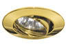 99309 Premium recessed light set swiveling 3x35W 105VA 230/12V GU4 65mm Gold alu z.