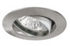 99357 Premium recessed light set swiveling 3x35W 105VA 230/12V GU4 65mm brushed Ir.