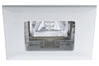 99571 Quadro recessed light set 4x35W 150VA 230/12V GU5,3 White alu zinc