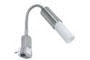 99694 Galeria Flexus ESL Plug lamp 9W E14 Nickel Satinised 230V