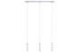 99838 Living 2Easy pendant lamp 3x11W E27 Chrome 230V